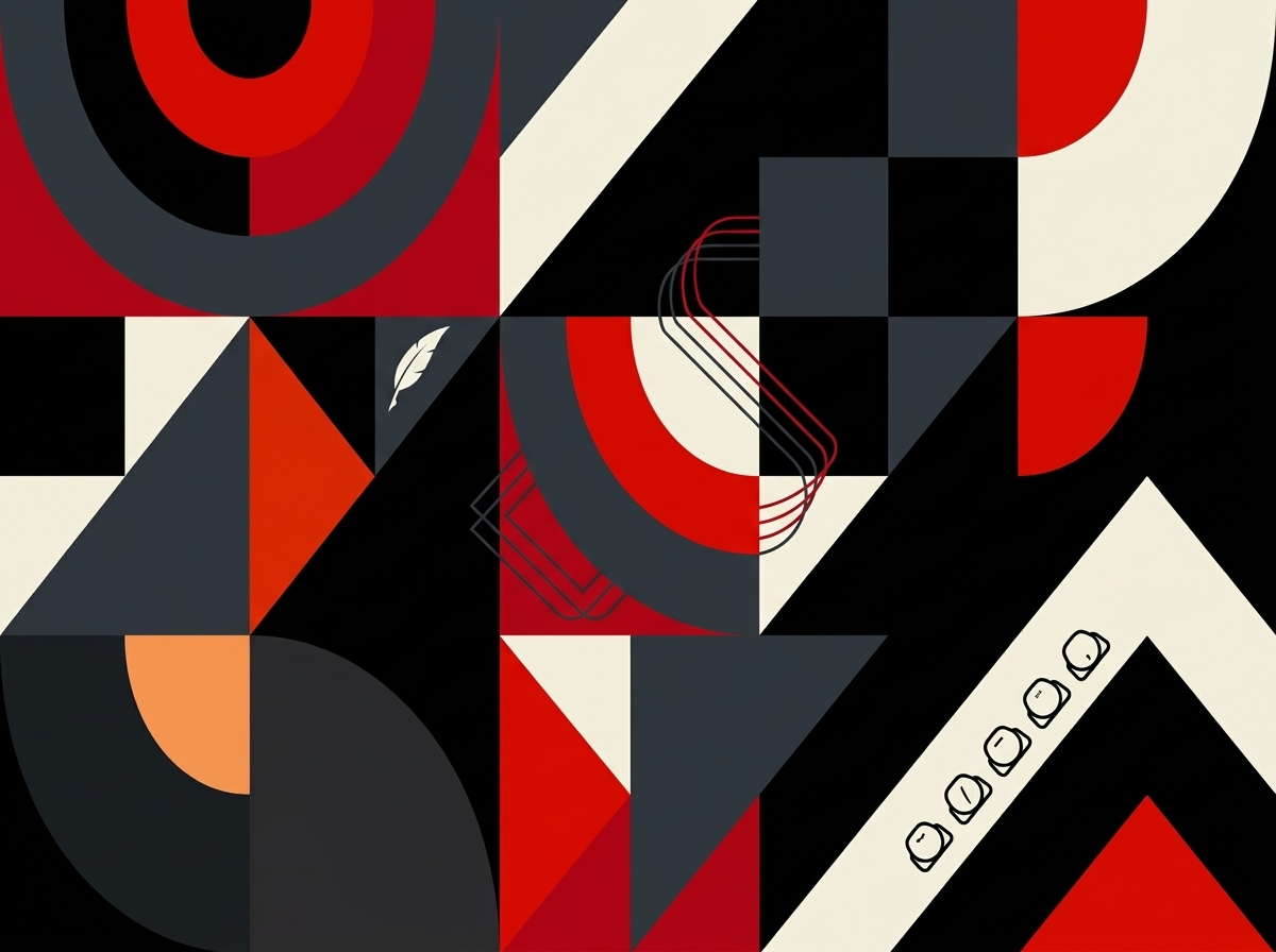 Content Writing Geometric Artwork